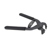 mingzhe Herramienta Perforadora de Cuero de Acero Al Carbono, Alicates Silenciosos 17cm con Espuma Negra para Manualidades, 4mm, 2 Dientes (4mm-2 Dientes)
