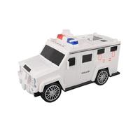 Mingzhe Hucha de Coche Blindada Contraseña de Huellas Dactilares Hucha Electrónica con Función Rollo Automático para Niños Regalo Cumpleaños Niños Niñas Plástico 10.04 X 4.5 (Blanco)