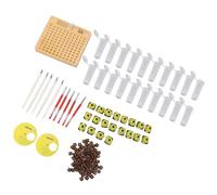 mingzhe Kit de Injerto de Cría Reina 110 Piezas con Vasos Plástico, Jaulas Rodillos para el Pelo, Herramientas Injerto para la Producción Reinas Apicultura