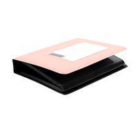 mingzhe Mini álbum de Fotos de 64 3 Pulgadas para Fotos 7s 8 25 50s 90, Estuche para Tarjetas Visita, con Cubierta PVC (Rosa)