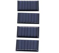 mingzhe Panel Solar de Polisilicio de 0,15W y 3V, Módulo Carga el 18,5% para Proyectos Bricolaje, Carga Batería Pequeña, sin Almacenamiento Energía