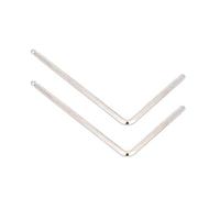 mingzhe Paquete de 2 Llaves Allen de Alma 4 Mm y 5 Mm con Extremo Bola en Forma L, Llave Guitarra Acero con Ranurado para Ajuste del Cuello Guitarra Acústica (5 mm/0,2 Pulgadas)