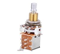 mingzhe Potenciómetro Lineal A500K, Interruptor de Botón para Guitarra Eléctrica, Control de Tono bajo, 2 Posiciones con Interruptor Tracción, Selector Pastilla