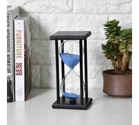 mingzhe Reloj de con Temporizador de 30 Minutos, Reloj con Marco Madera Natural para Decoración Escritorio Oficina en Casa como Regalo