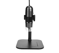 Mingzhe S04 8led White Light 25x 600x Microscopio Digital USB con Soporte de Elevación Magnifica Objetos para la Educación Científica Silver Gray