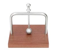 mingzhe Servilletero de Madera Maciza con Bola de Elevación, Estante Metal para el Hogar, Cocina, Restaurante, Cafetería, Almacenamiento Mesa (Plata)