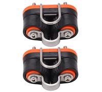 mingzhe Taco de Leva Marino Diseño de Dientes de Leva Progresivos Rodamiento de Bolas Líneas de Sujeción de Forma Segura Cuerpo de Aluminio Junta de Nailon Veleros Kayaks Canoas Botes