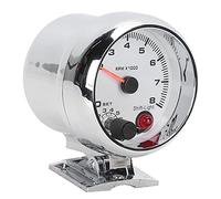 Mingzhe Tacómetro, 0-8000 RPM 3.75in 7 Colores, para 4/6/8 Cilindros, Reemplazo Universal para, con Vehículos a Gasolina de 12 V, Fácil Instalación Incluido Manual de Usuario en Inglés