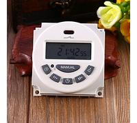 mingzhe Temporizador de Agua Digital LCD, Controlador de Riego Automático con 16 Programas Encendido/Apagado, Sincronización para Riego por Goteo Césped y Jardín