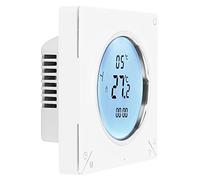 mingzhe Termostato de Calefacción de Suelo AC220V con Botón Táctil, Sensor Pantalla LCD Programable para Calefacción Suelo, Sala Estar y Dormitorio