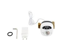 mingzhe Válvula de Agua WiFi Válvula de Bola Inteligente IP65 Control Aplicación Automatización Temporizada Asistente Control Voz Compatible para el Riego Granja Jardín (DN25)