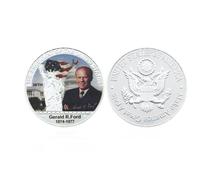MINHBDER Monedas Conmemorativas 46 Monedas Conmemorativas De Presidentes De EE. UU. Biden Trump Monedas De Desafío Chapadas En Plata Regalo Coleccionable Artesanal
