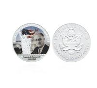 MINHBDER Monedas Conmemorativas 46 Monedas Conmemorativas De Presidentes De EE. UU. Biden Trump Monedas De Desafío Chapadas En Plata Regalo Coleccionable Artesanal