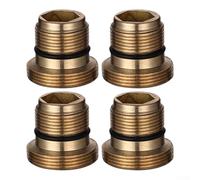 Minhe 4 adaptadores de rosca de cobre diseñados para aireadores de cocina integrados G1/2 G3/4 a 22 rosca exterior (16,2 mm)