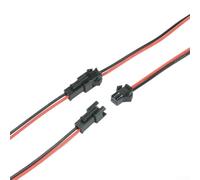 Minhe 5 pares para conectores de cable macho y hembra JST SM de 2/3/5 pines 22 AWG, cable de 20 cm de longitud para barra de luz LED y flash de cortina (2 pines-10 cm)