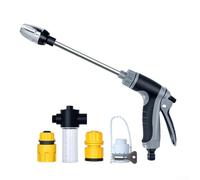 Minhe Accesorio de manguera de jardín de alta presión con maceta de espuma integrada | Spray giratorio de 360° para lavado de coches, patio y limpieza al aire libre