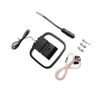 Minhe Antena AM FM Loop para estéreo interior, construcción para mayor durabilidad, fácil de instalar y colocar cerca de tu receptor estéreo interior.