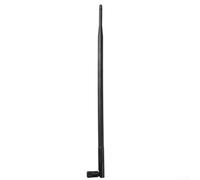 Minhe Antena WiFi de alta ganancia RP-SMA de doble banda de 12 dBi de 2.4 GHz 5 GHz omnidireccional de 39.5 cm para routers Buffalo WHR, adaptadores USB PCI