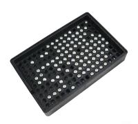 Minhe Bandeja de plástico antiestática para tornillos de 1 a 4 mm, herramienta de conteo y organización de 14 × 9 cm para montaje electrónico, almacenamiento seguro para ESD, compatible con