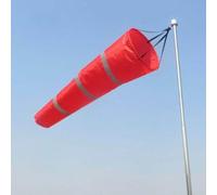 Minhe Calcetines de viento de aeropuerto con rayas reflectantes | 60 cm Rip-Stop Oxford bolsa para calcetines de viento | para aviación, camping, decoración de jardín y uso al aire libre (80 cm)