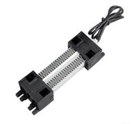 Minhe - Calentador de aire PTC de 100 W, aislado, elemento calefactor avanzado, ahorro de energía, reducción automática de energía, 220 V, CA y CC, compacto, 113 x 35 x 26 mm, color negro para