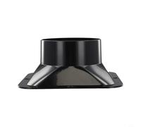 Minhe Conector de conducto de brida cuadrada ABS adaptador de ventilación de plástico ligero extractor de aire manguera de ventilador fácil de instalar para baño, cocina, campana extractora en línea