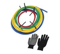 Minhe Doblador de tubos de cobre AC, protector de tubería de plástico PE sin deformación con tamaños codificados por colores, incluye guantes antideslizantes para CT-205, 2 m de longitud (2 m)