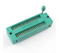 Minhe Enchufe IC ZIF estrecho ZIF chapado en oro de 40 pines | Enchufe de fuerza de inserción de paso de 1,778 mm | para pruebas de circuitos integrados, programación y proyectos de desarrollo