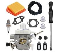 Minhe FS240 FS260 FS360C FS410C Carburador de repuesto 41471200625 para cepillo de recortadora, todo lo necesario para un reemplazo completo del carburador en cortadores de cepillo FS240, FS260
