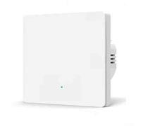 Minhe Interruptor de luz de pared inteligente Zigbee 3.0 - Botón pulsador de 1 banda, no requiere cable neutro, CA 100-240 V, 7-300 W, ABS ignífugo, para Tuya & Smart-Life App, Alexa/Google Voice