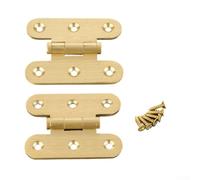 Minhe Juego de 2 bisagras de mariposa de latón para control de movimiento de puerta de armario, marco de ventana de madera, necesidades de posicionamiento (3 pulgadas)