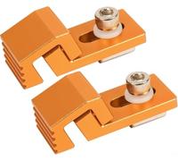 Minhe Juego de abrazaderas laterales CNC de aluminio | Para LUNYEE 3018 para Pro Max, soportes de carpintería de perfil bajo con tuercas en T para m6 para alerones de MDF y
