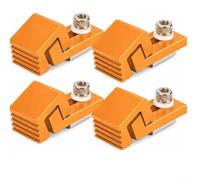 Minhe Juego de abrazaderas laterales CNC de aluminio | Para LUNYEE 3018 para Pro Max, soportes de carpintería de perfil bajo con tuercas en T para m6 para alerones de MDF y