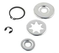Minhe Juego de arandelas de piñón de embrague para motosierras MS381, MS380, 038 - 3 arandelas + clip E (94606241001) + anillo (94556214010), resistente