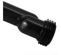 Minhe Juego de tubos de conexión de inodoro para montaje en pared compatible con Geberit 405.116.00.1, D90 mm y D45 mm, ABS robusto y kit de montaje de hierro con accesorios de montaje, negro