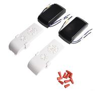 Minhe Kit de control remoto para ventilador de techo, velocidad ajustable, fácil instalación, larga vida útil, receptor estable, botones marcados en inglés, carcasa anticaída, rango de 30 m, 2 juegos