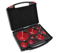 Minhe Kit de escariador de tubería de PVC, 9 brocas de aleación de aluminio, ahorro de montaje de 1/2-4 pulgadas, inserto de carburo para extracción de tuberías SCH40 PVC CPVC ABS, herramientas de