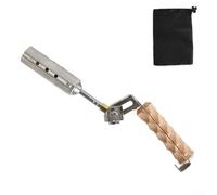 Minhe Linterna de gas plegable con control de llama, boquilla de acero para barbacoa, accesorio de cocina compacto al aire libre para camping y picnic