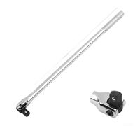 Minhe Llave de vaso giratoria tipo F de 1/2 pulgada, cabezal de rotación de 180 grados de aleación de acero para cambio de neumáticos de automóvil, herramienta de reparación automotriz plateada (15