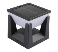 Minhe Luz solar para exteriores con iluminación automática desde el anochecer hasta el amanecer, resistente al agua y adecuada para varios ajustes exteriores (cuadrado pequeño)