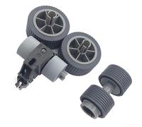 Minhe PA03740-K010 y PA03740-K011 Kit de rodillo de freno para escáneres -Fujitsu fi-7600 fi-7700 fi-7700S, incluye rodillos de recogida y freno, construcción ABS resistente al desgaste, rendimiento