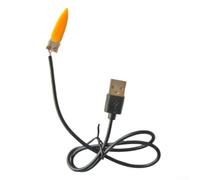 Minhe Placa de circuito de luz LED de llama USB de 5 V, simulación de lámpara de vela parpadeante para iluminación decorativa, PCBA en forma de maíz con cable de 50 cm, diseño compacto PCB negro para