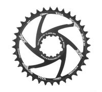 Minhe Plato de aluminio CNC de una sola velocidad con interfaz de montaje directo para bielas GXP y desplazamiento fijo de 6 mm para un rendimiento fiable (40T)