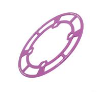 Minhe Protector de plato de aleación de aluminio 104BCD para bicicletas de montaña, compatible con platos individuales 32T 34T 36T, diseñado para resistencia al desgaste del plato (rosa-32T-36T)