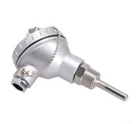 Minhe PT100 para sonda de sensor de temperatura RTD con rosca NPT de 1/2 pulgada, tubo protector de acero inoxidable 304 y cabezal de terminal de termopar para un control preciso de la temperatura del