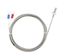 Minhe Sensor de termopar KType con sonda de acero inoxidable para detección de temperatura en equipos de cama de cítricos, sistemas de calefacción y automatización (4 m)