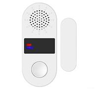 Minhe Sensor de ventana de puerta ZigBee | 130dB alarma de sonido y luz detector magnético inalámbrico | para Tuya WiFi Smart Home Automation Sistema de seguridad compatible (WiFi)
