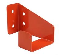 Minhe Soporte de pared resistente para motosierra, estante de almacenamiento de hierro para herramientas de jardín y recortadora de cuerdas, color negro, 9 x 6 cm (naranja, 1 pieza por paquete)