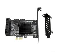 Minhe Tarjeta de expansión PCIe SATA3.0 de 8 puertos | Controlador PCIe de 6 Gbps con chipset Marvell | Soporta disco duro de 10 TB, NCQ, intercambio en caliente para Windows y Linux