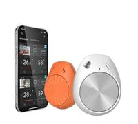 Minhe Termómetro inteligente WiFi higrómetro control remoto de temperatura y humedad Alertas de aplicación Sensor preciso Actualizaciones rápidas 100 días almacenamiento de datos 4 x 3,2 x 1,5 cm para